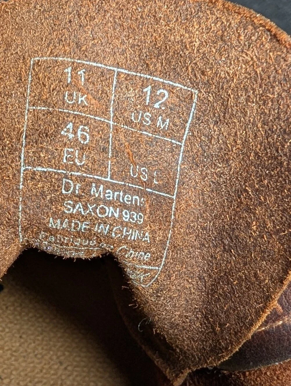 Dr. Martens 939 Ben Boot Brown Crazy Horse Leather Hiker Boots Men's 12